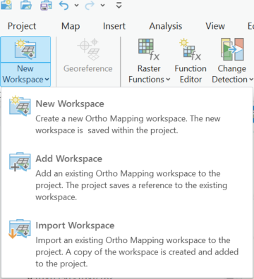 ArcGIS Pro OrthoMapping Workspace